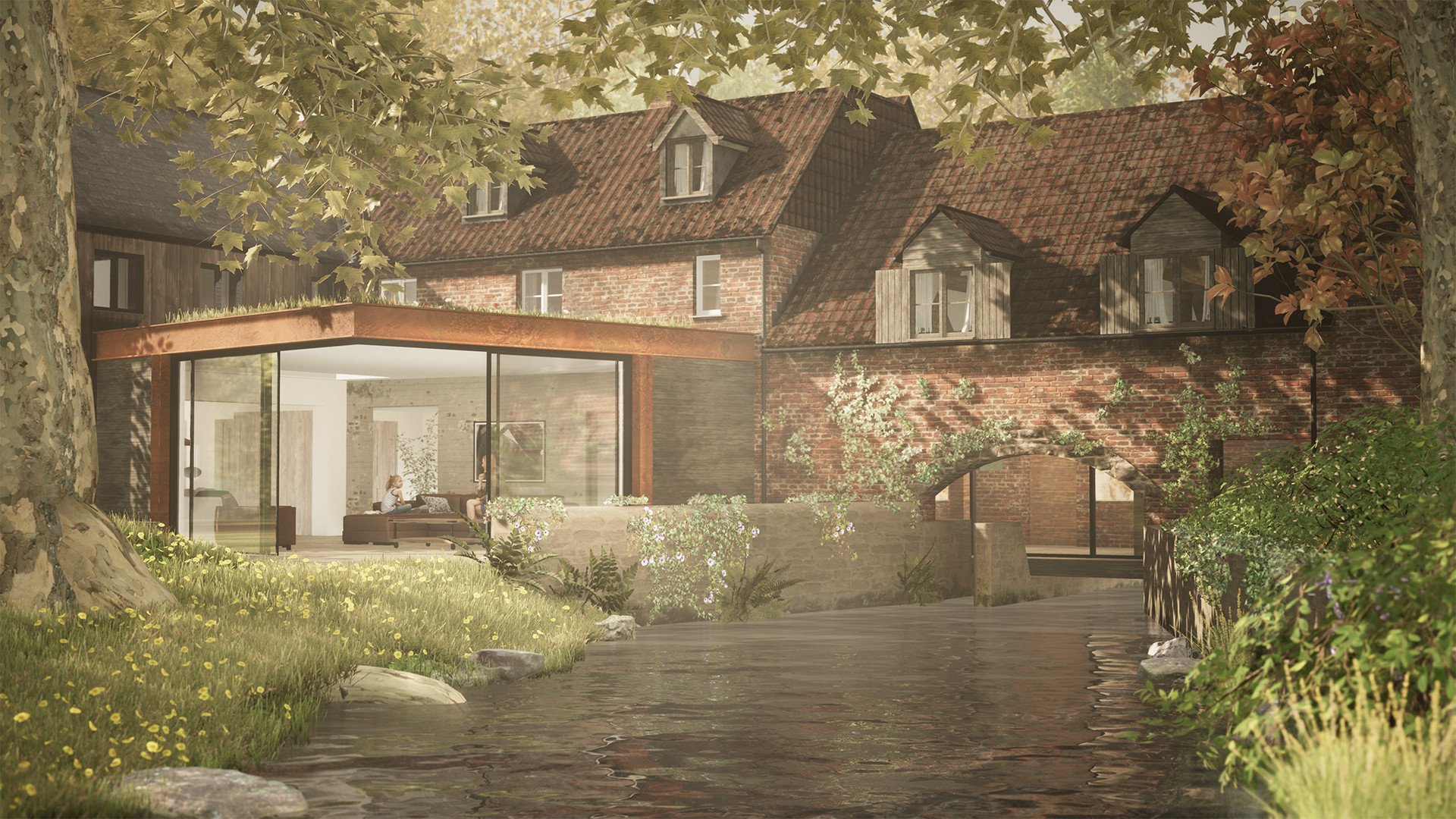 Contemporary Extension - Conservation Architects Wiltshire - Richmond Bell Architects
