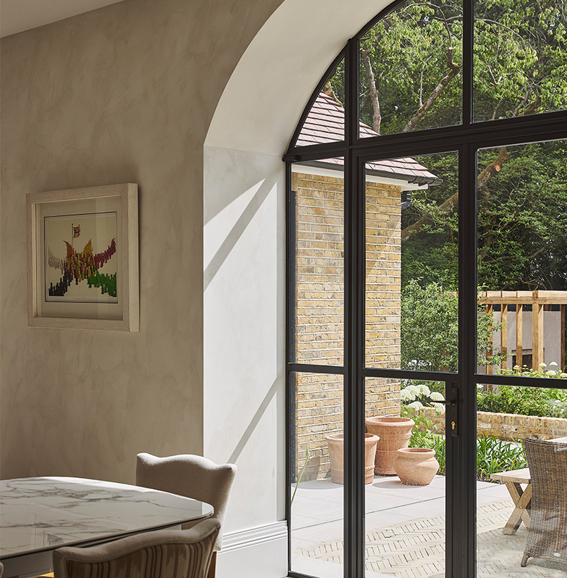 London Home Renovation - Richmond Bell Architects - Arched French Windows