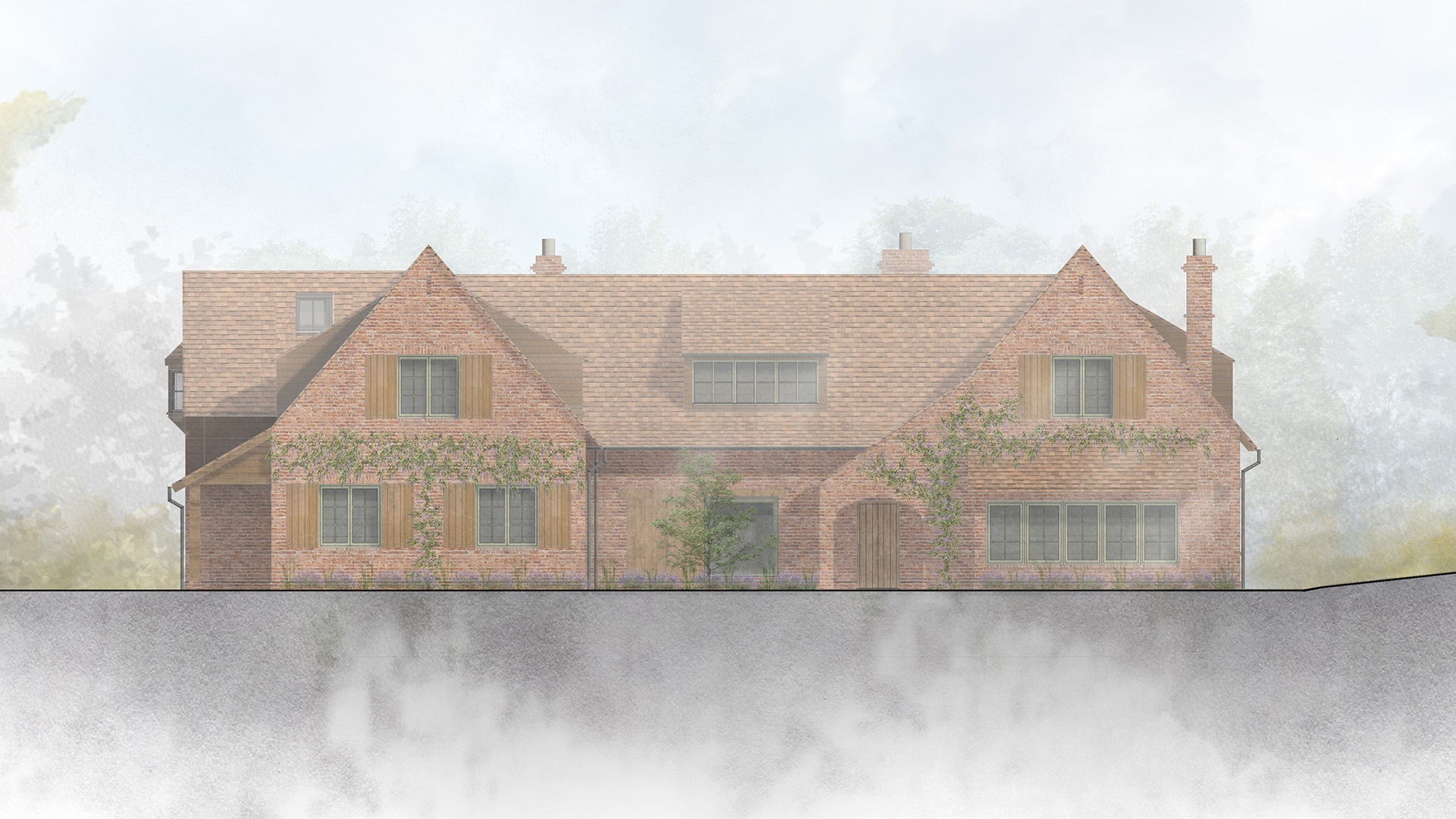 New Home Planning Permission, Hampshire Architects, Richmond Bell Architects, Wiltshire